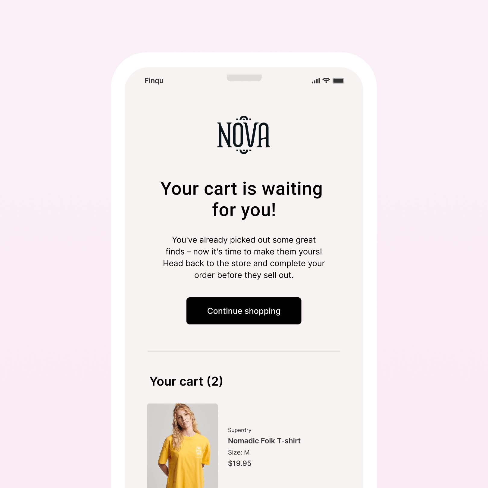 automatic-message-cart-saver